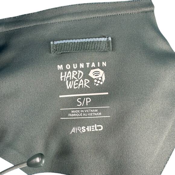 MOUNTAIN HARDWEAR Men's Teal Green Full Zip Hooded Airshield Jacket Size Small - Picture 4 of 10